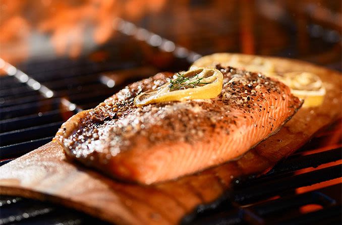 grilled salmon for good eye health